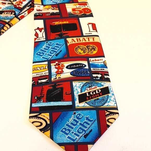 VINTAGE 1994 Labatt Brewing Tie Labatt Blue Labatt 50 - Picture 2 of 5
